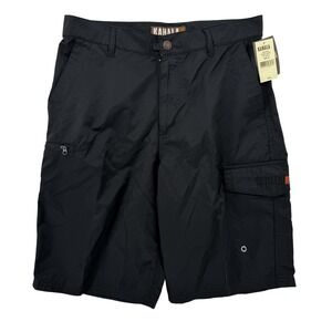 Kahala Shorts Mens 30 Black Kekoa Cargo Swim Water Repellent Outdoor Pockets New